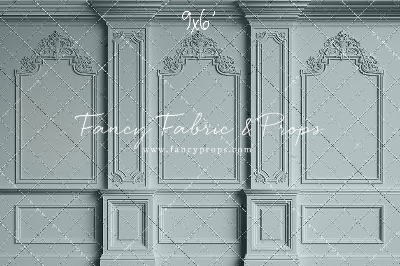 Classic Blue Victorian Wall - With Sweep Option