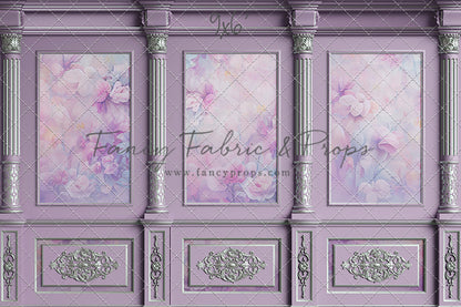 Violet Floral Victorian Wall - With Sweep Option