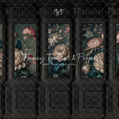 Moody Ebony Wainscoting Wall - With Sweep Option