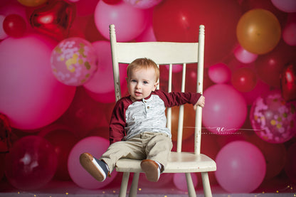 Golden Valentine Balloon Wall