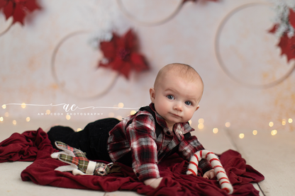 I Hoop You Love Poinsettias