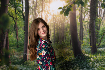 Lush Flowering Forest