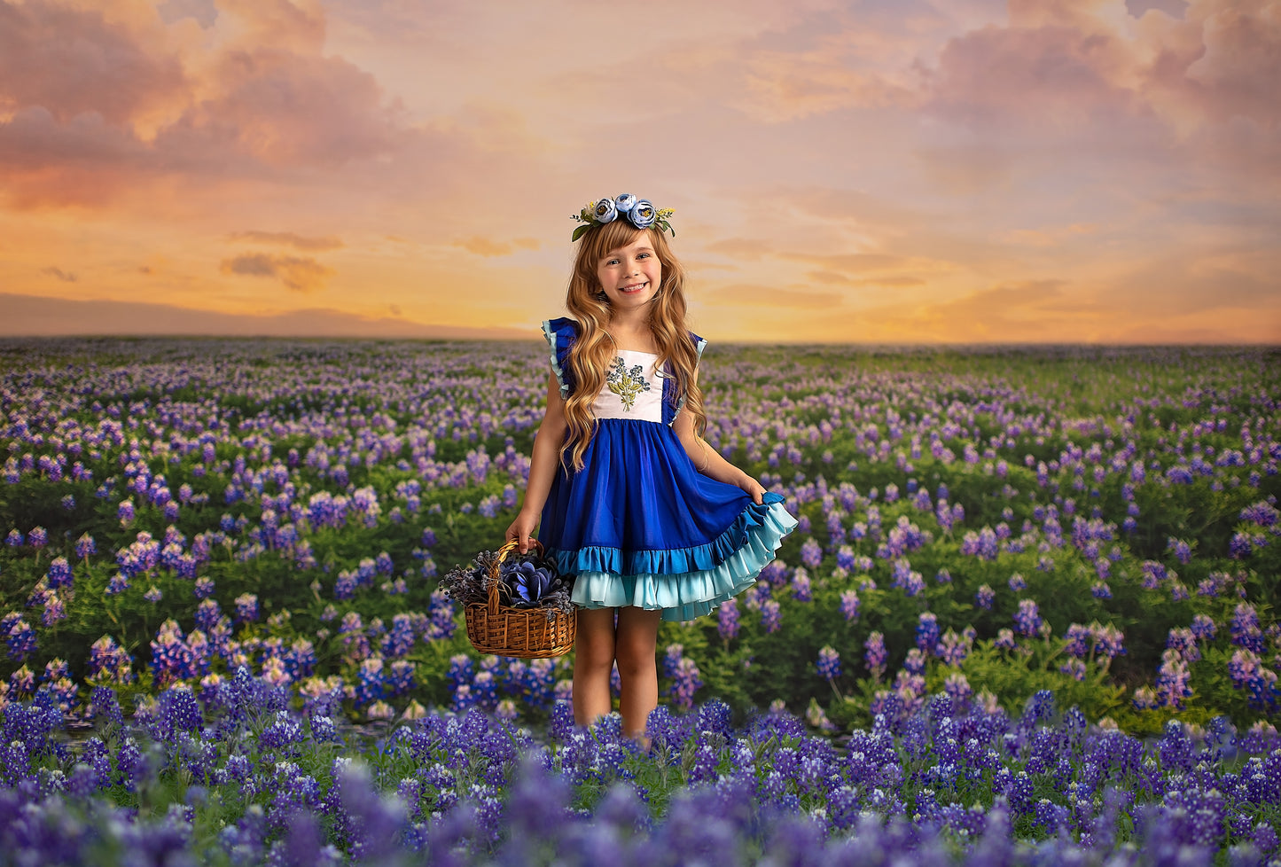 Blue Bonnet Sunrise - With Sweep Option