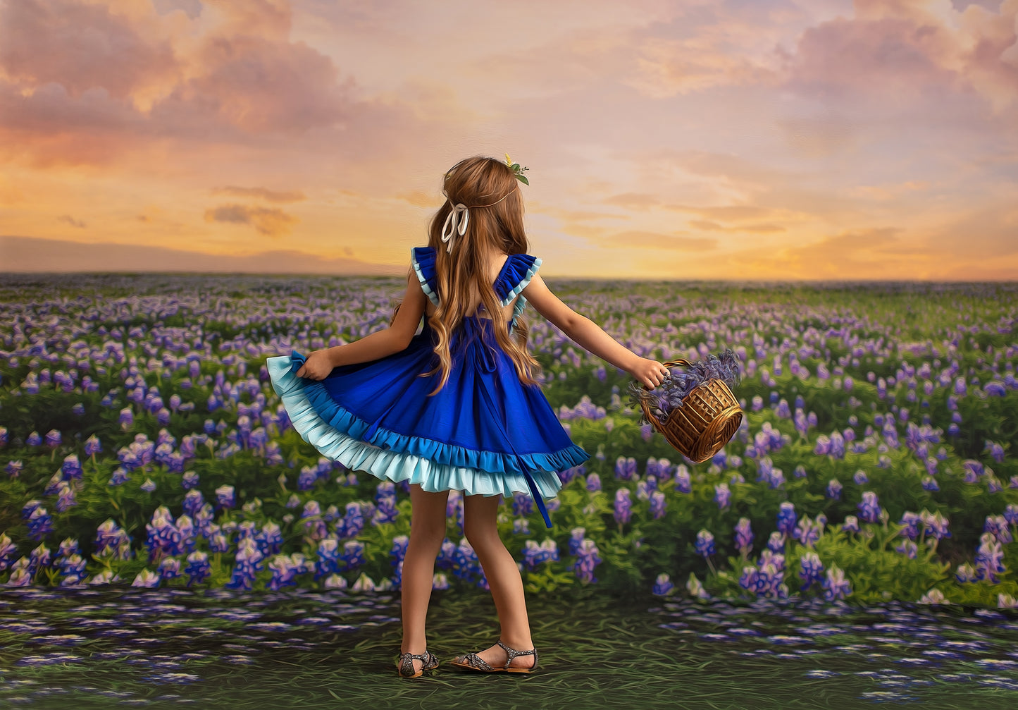 Blue Bonnet Sunrise - With Sweep Option