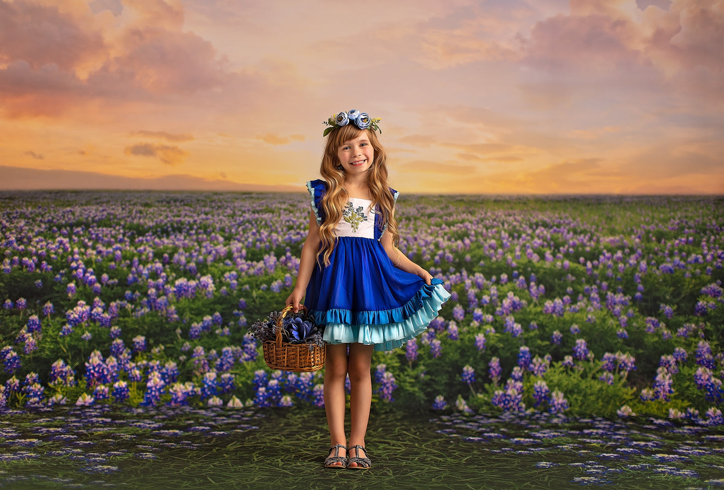Blue Bonnet Sunrise - With Sweep Option