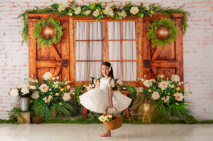 Botanical Floral Window