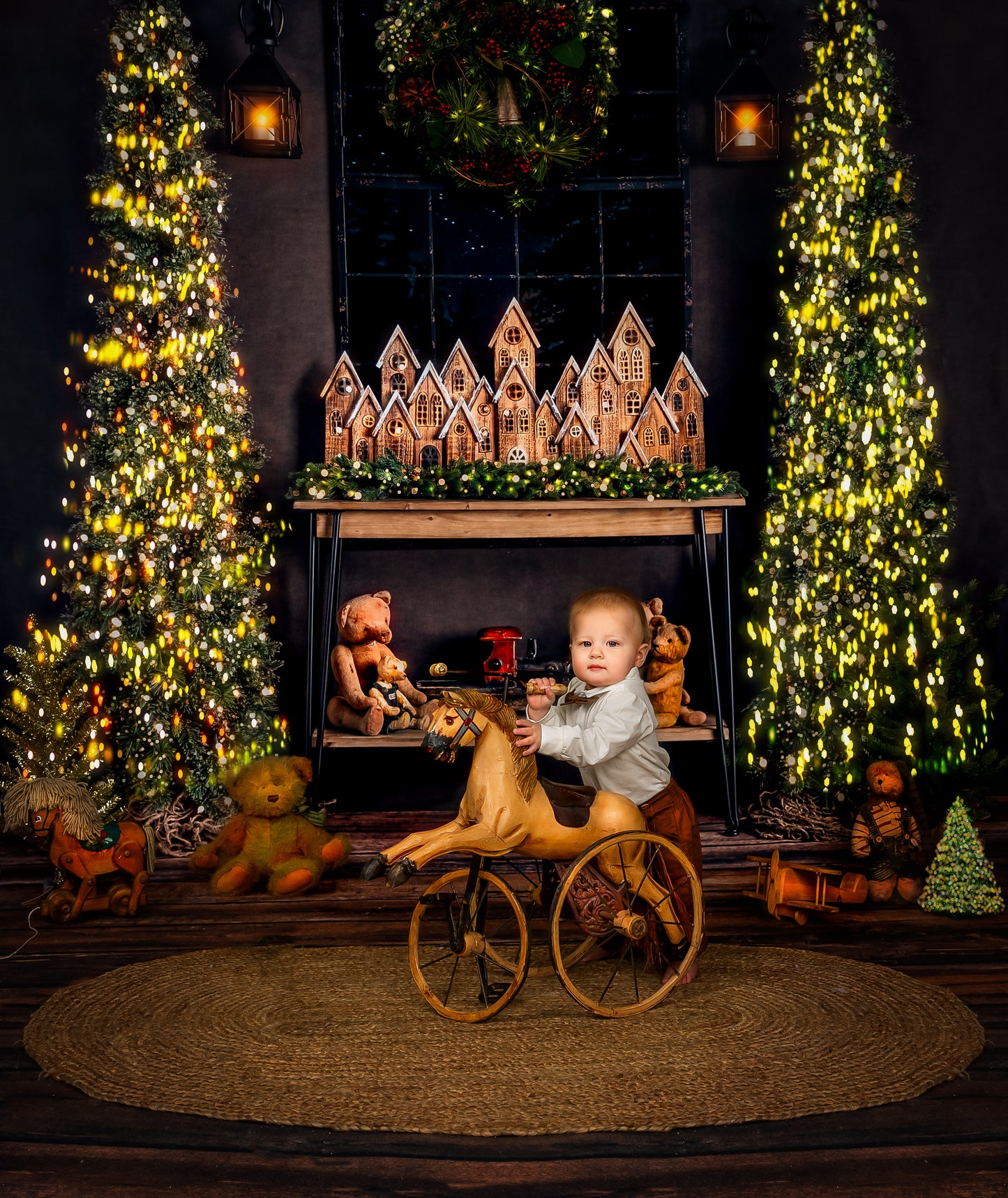 Bronzed Twinkle Window