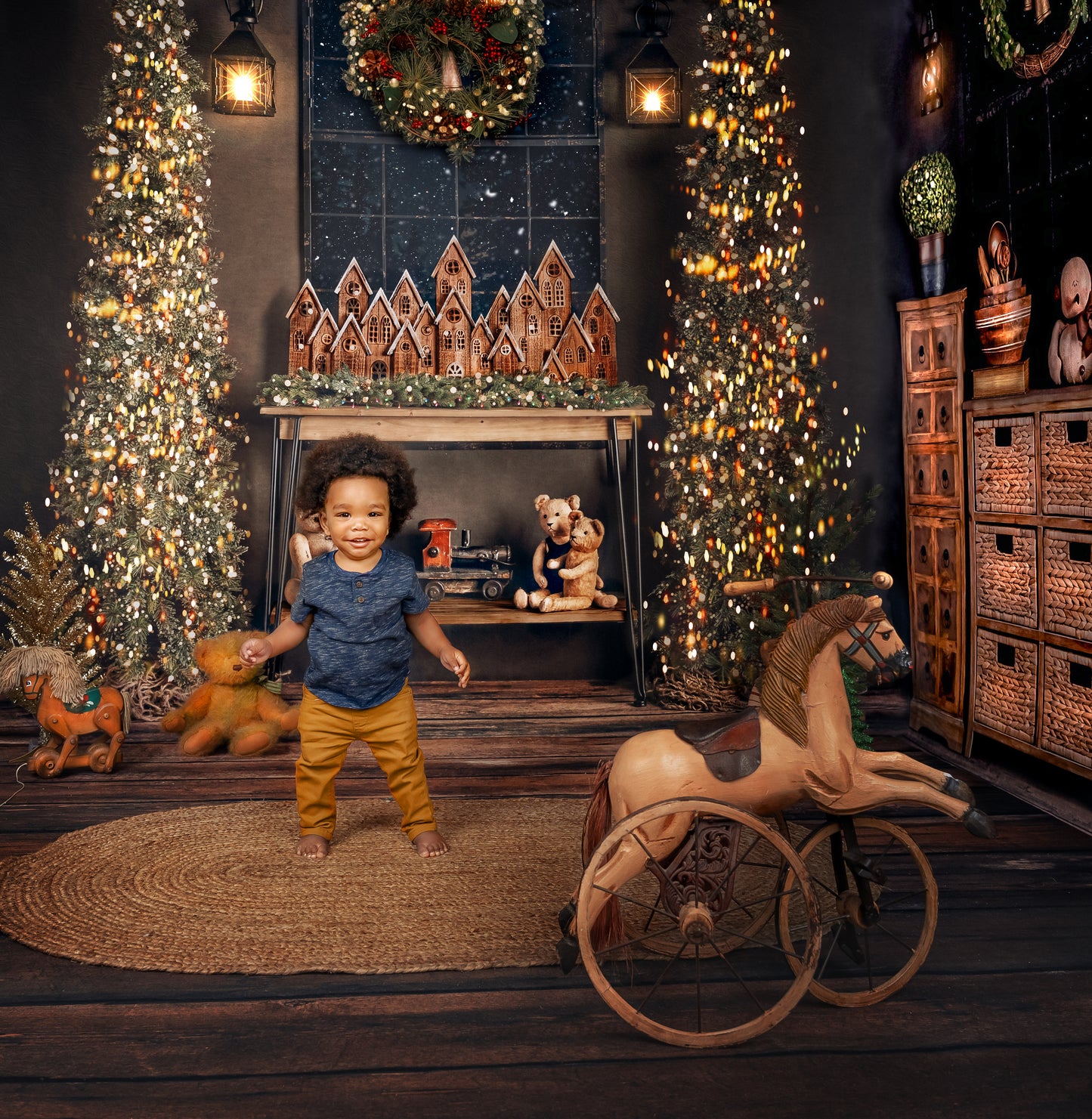 Bronzed Twinkle Window