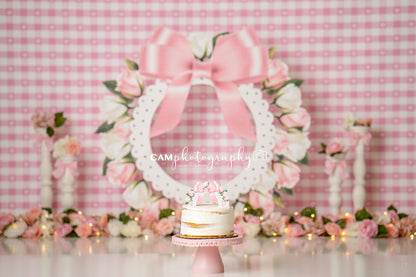 Pink Rose Wreath