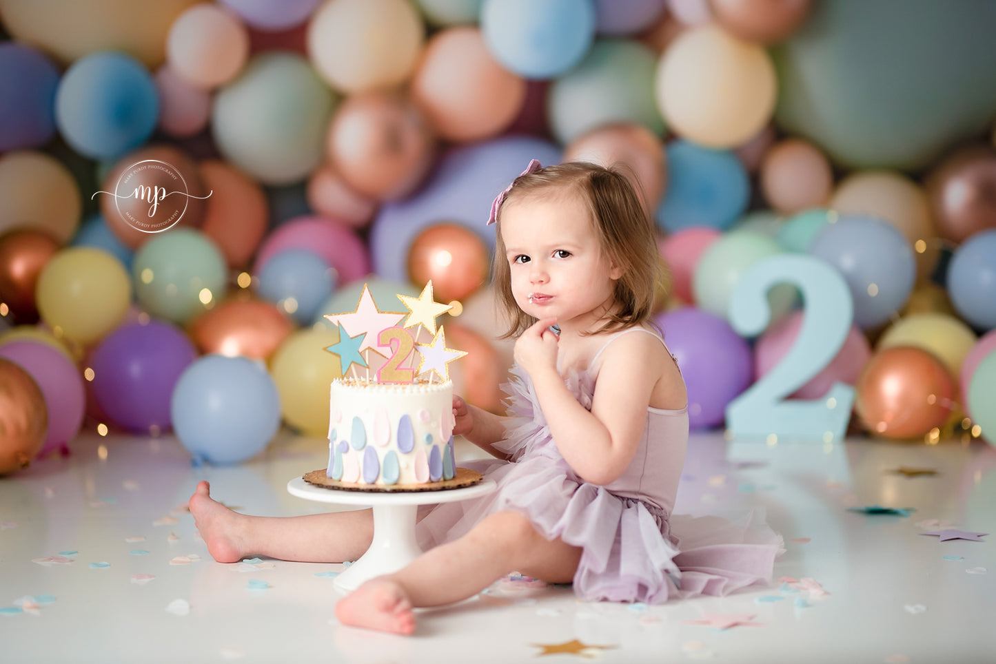 Pastel Palette Balloon Wall