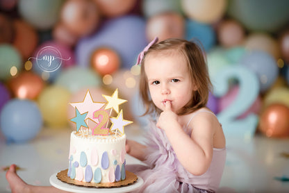 Pastel Palette Balloon Wall