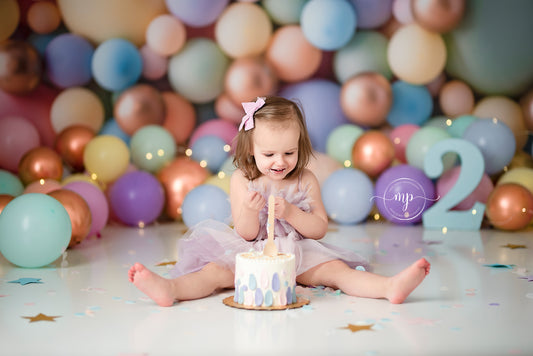 Pastel Palette Balloon Wall