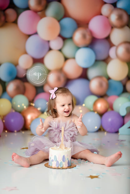 Pastel Palette Balloon Wall