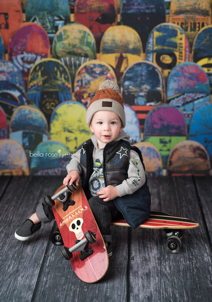 Charcoal Wood Planks