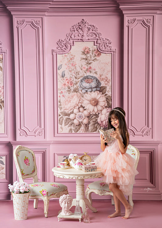 Rose Floral Victorian Wall - With Sweep Option