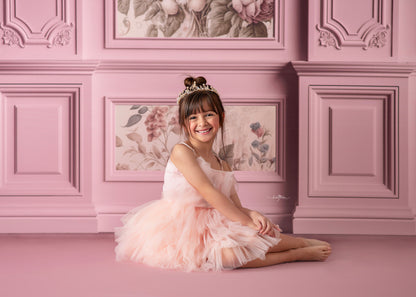 Rose Floral Victorian Wall - With Sweep Option