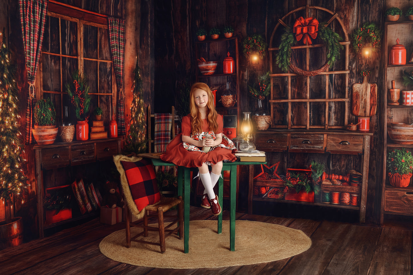 Grandma's Christmas Kitchen Room