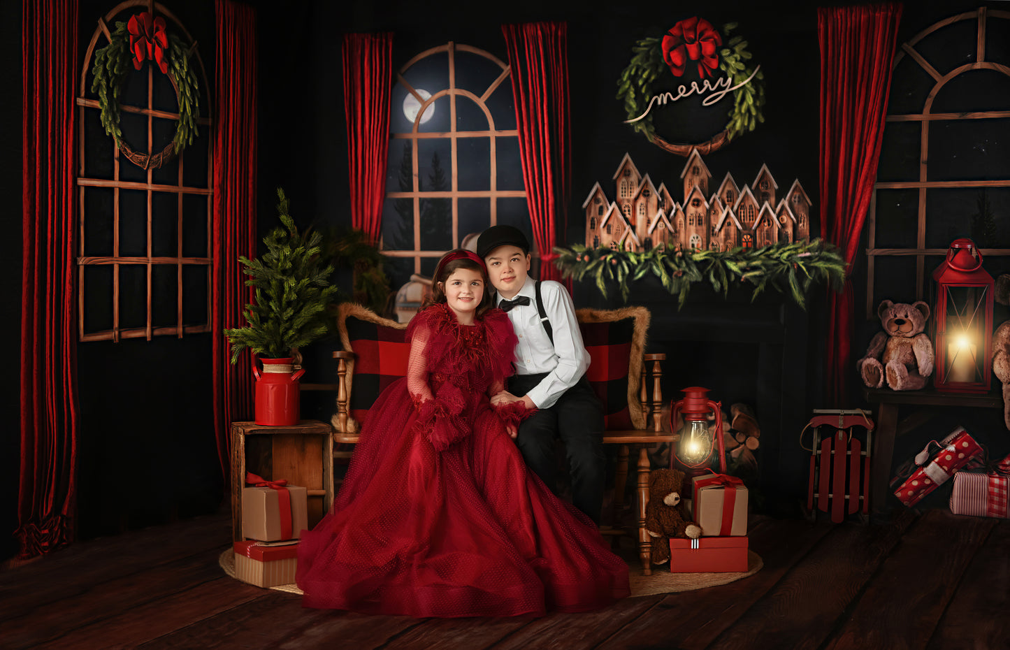 Joyful Holiday Moonrise Room