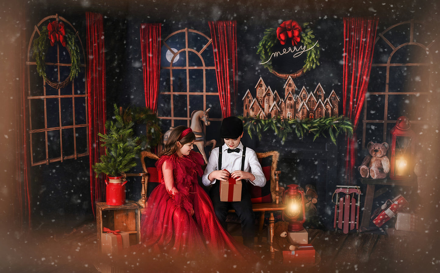 Joyful Holiday Moonrise Room