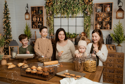Vintage Holiday Kitchen 2pc Room