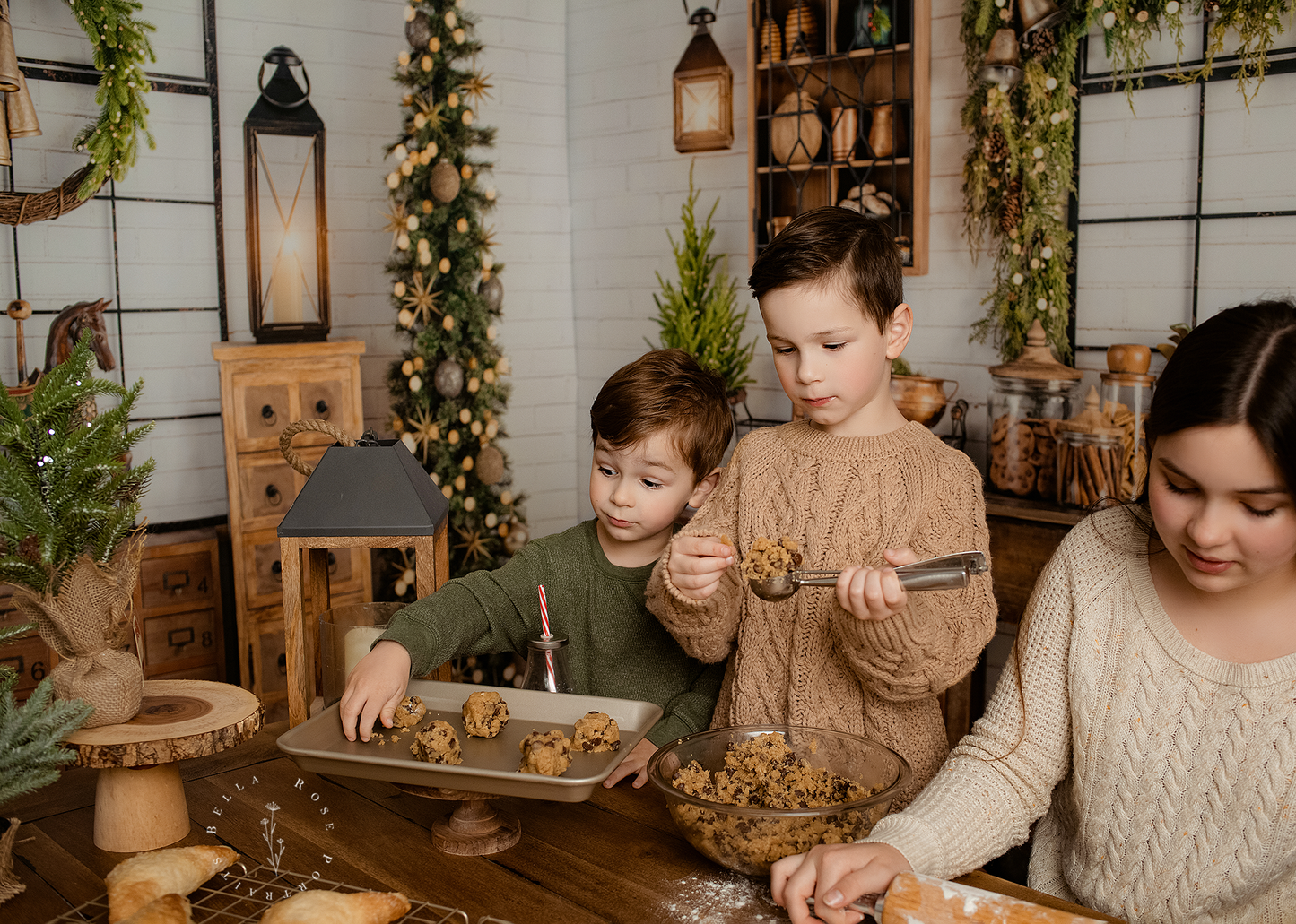 Vintage Holiday Kitchen 2pc Room