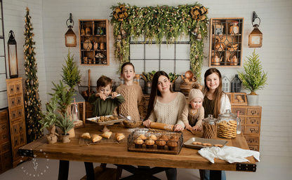 Vintage Holiday Kitchen 2pc Room