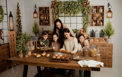 Vintage Holiday Kitchen 2pc Room