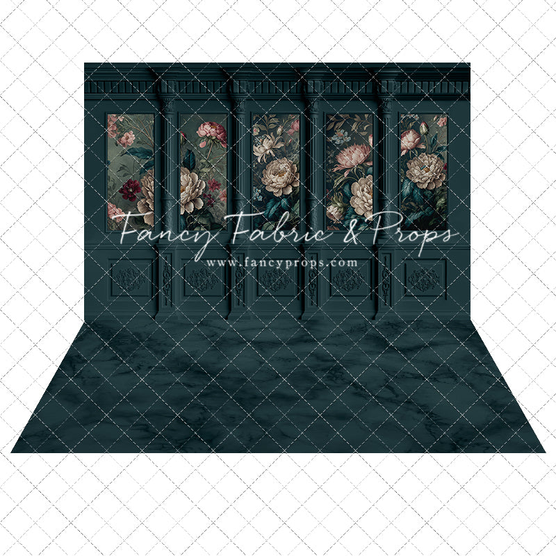 Moody Teal Wall 2pc Set