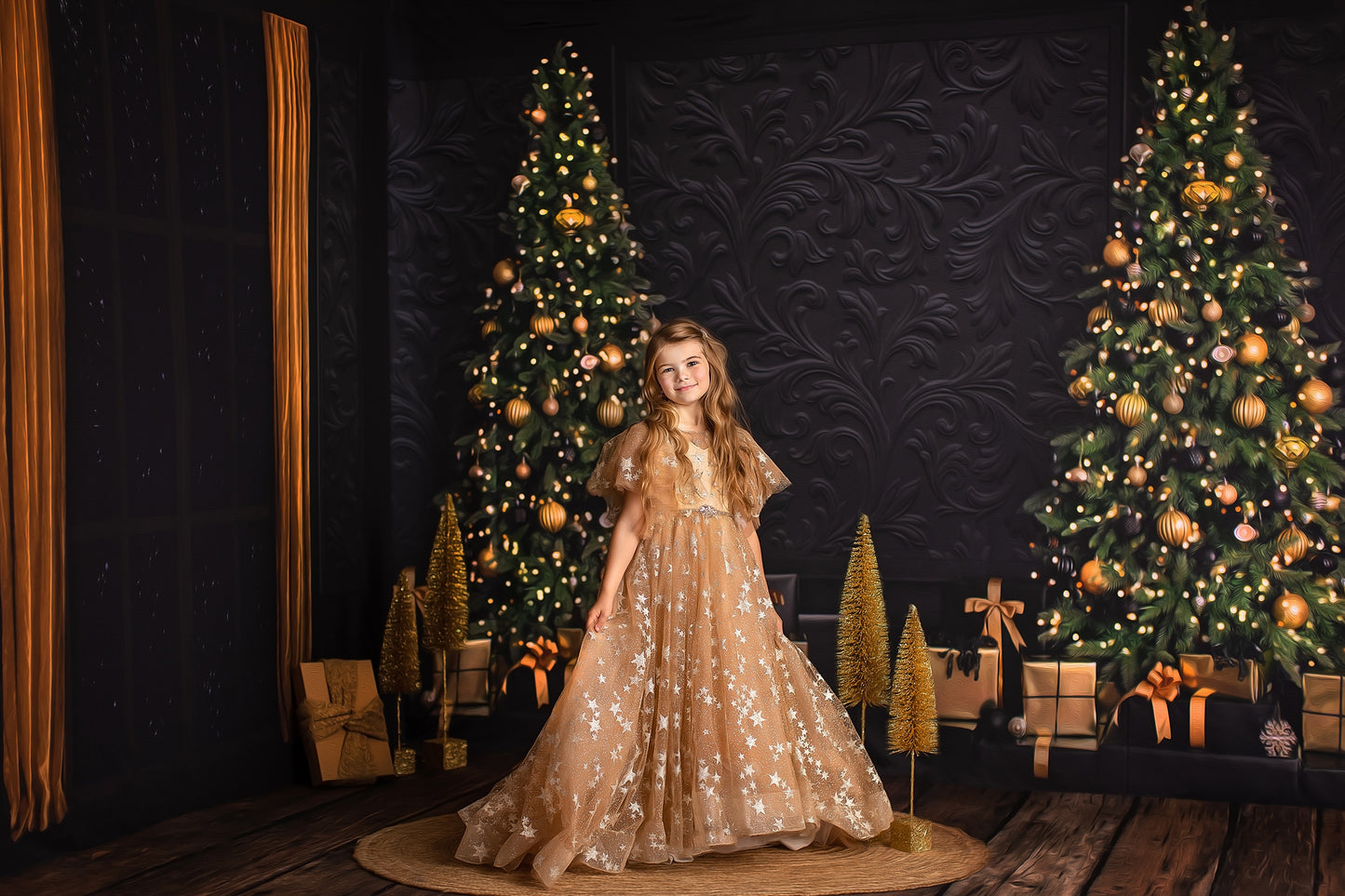 Elegant Moody Christmas 2pc Room