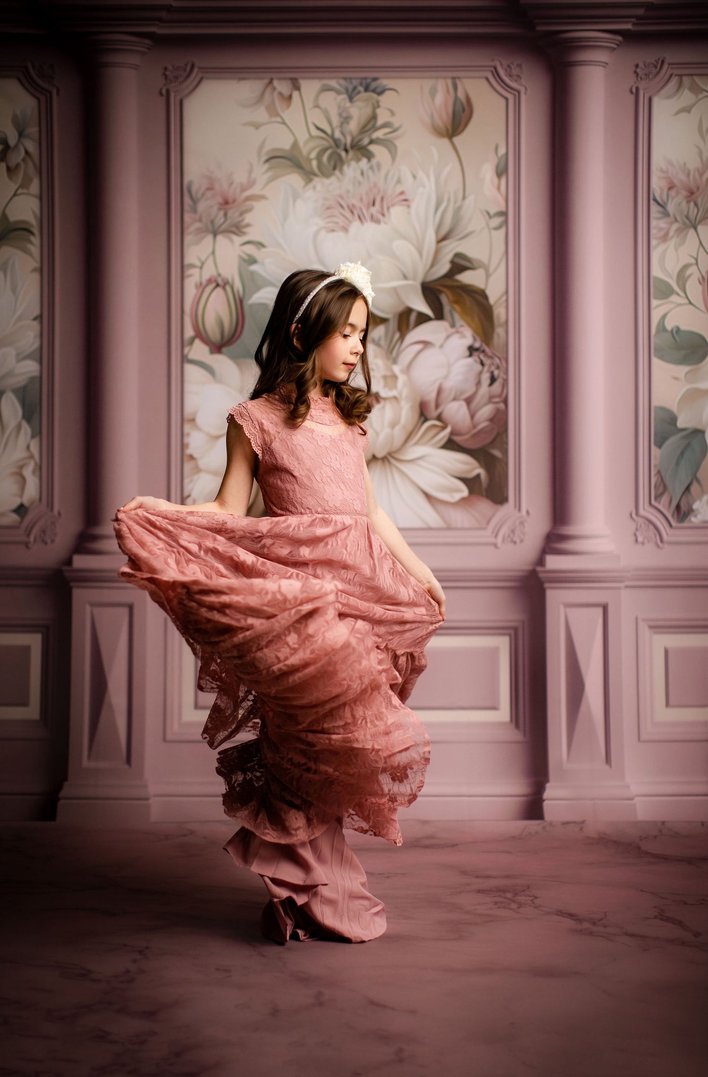 Enchanting Dream Rose Wall - With Sweep Option