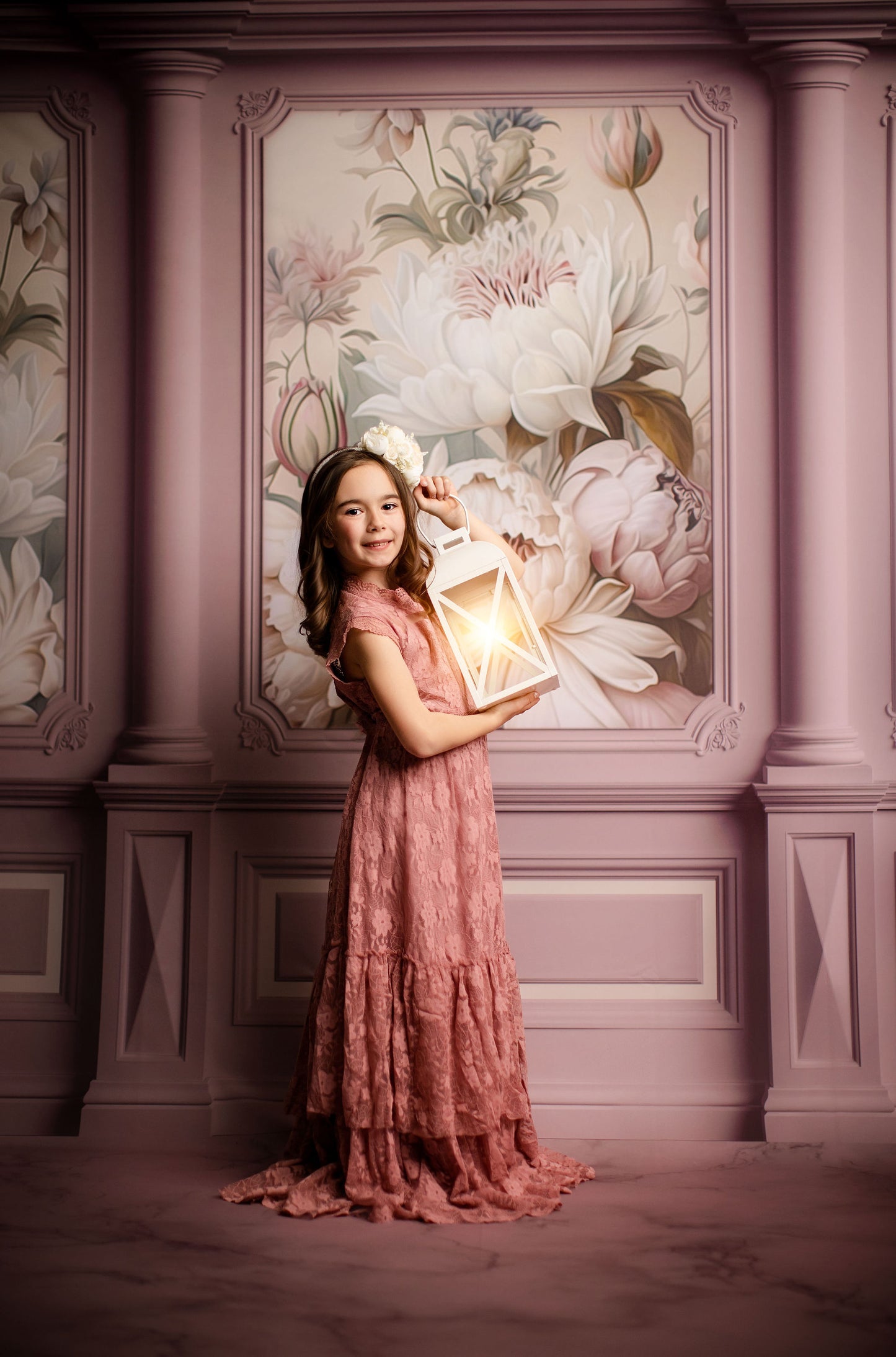 Enchanting Dream Rose Wall - With Sweep Option