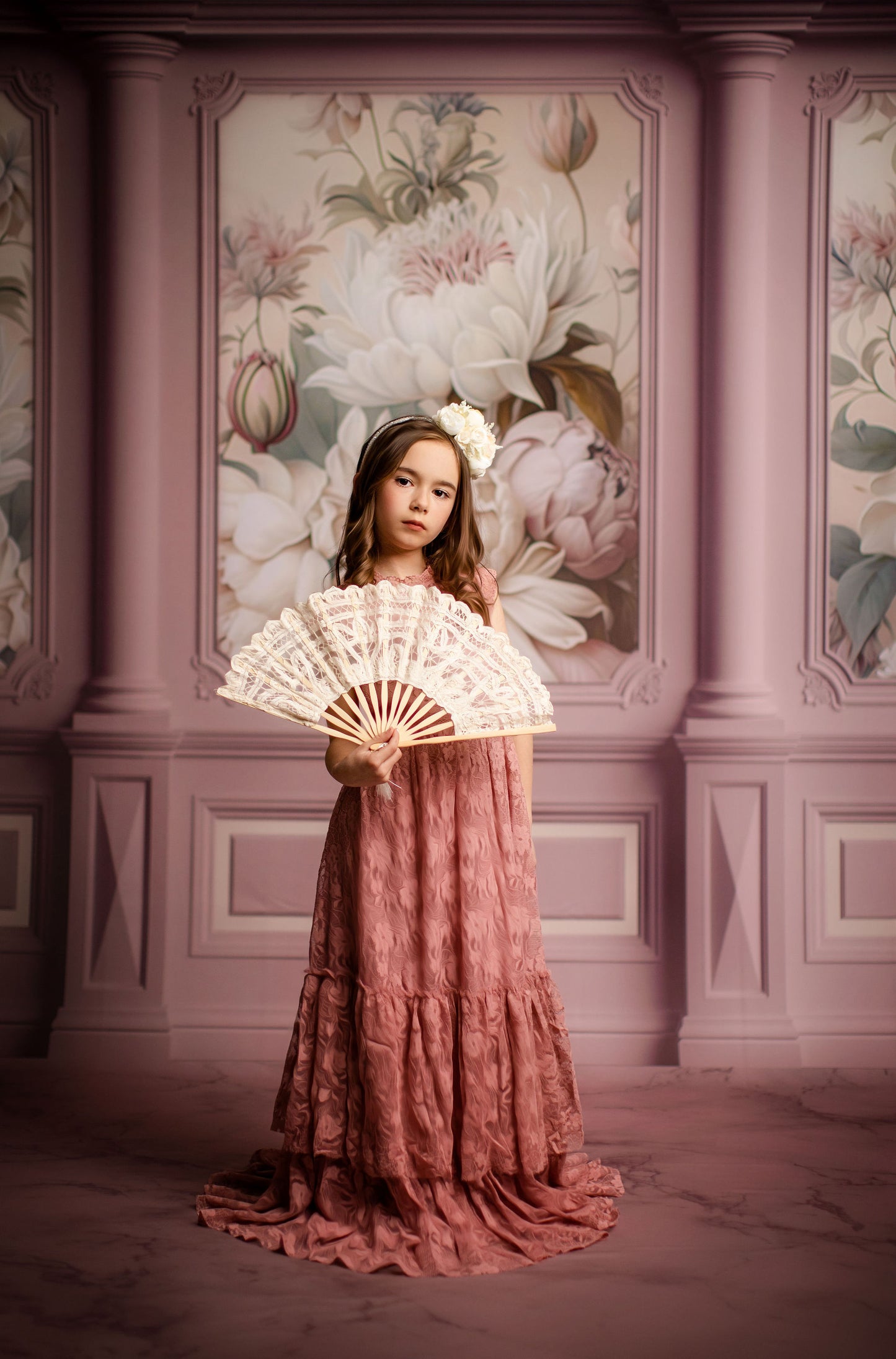 Enchanting Dream Rose Wall - With Sweep Option