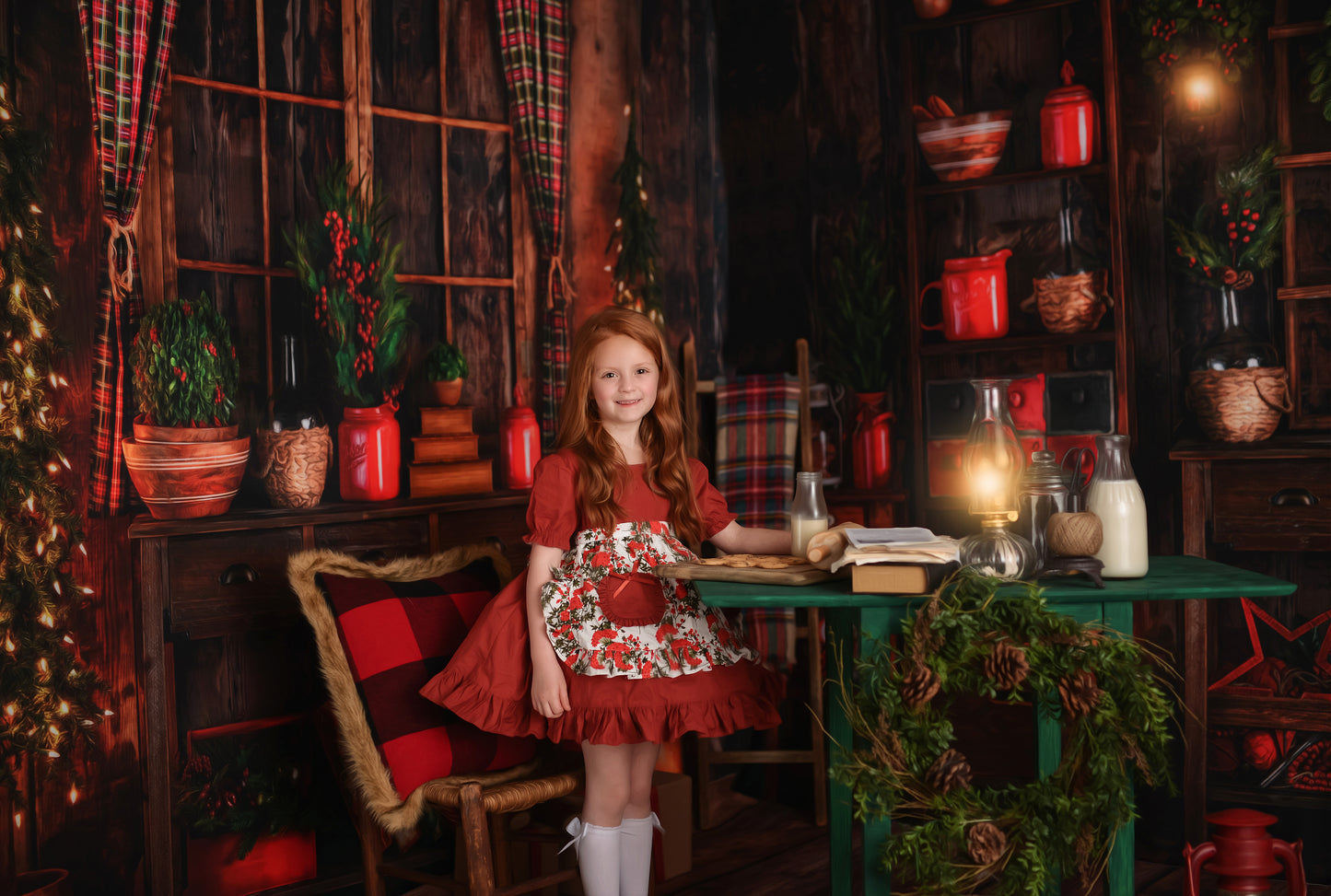 Grandma's Christmas Kitchen Room