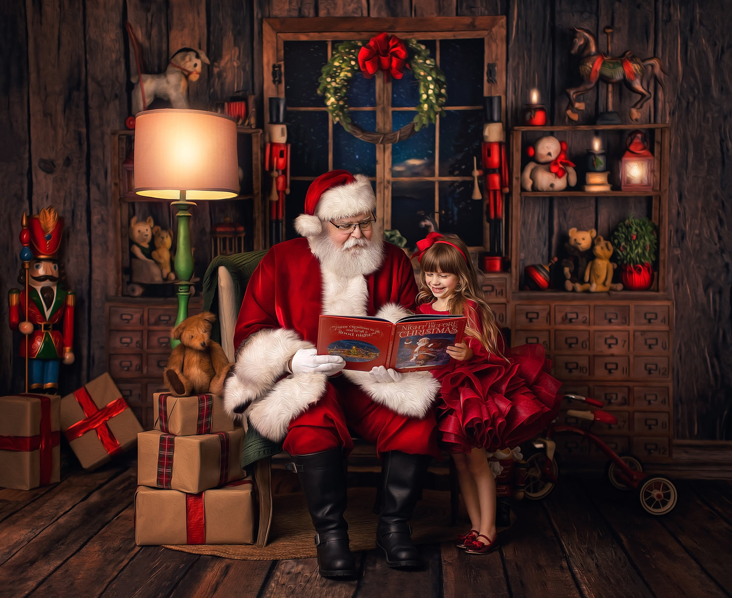 Jolly Saint Nick's Fireplace Room