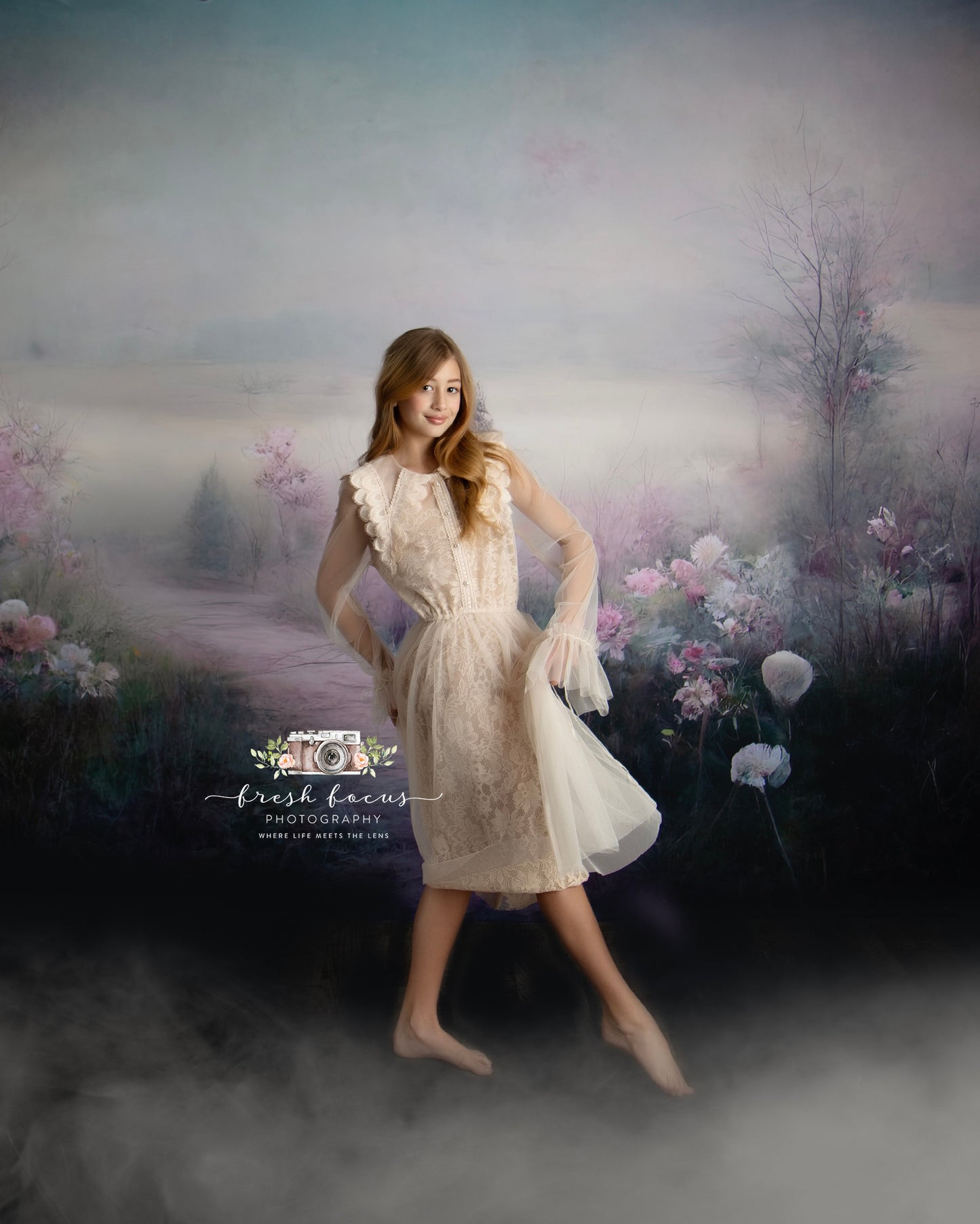 Foggy Floral Morning