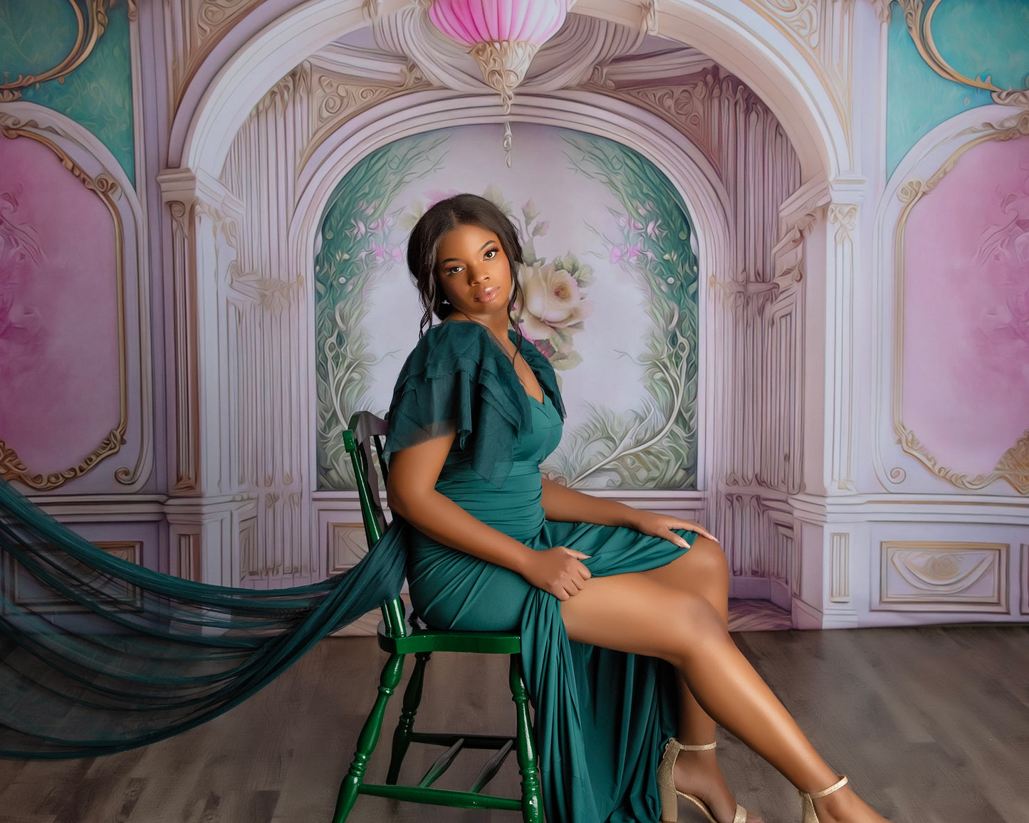 Floral Florence Parlor - With Sweep Option