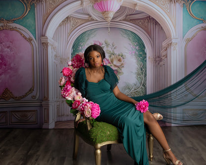 Floral Florence Parlor - With Sweep Option