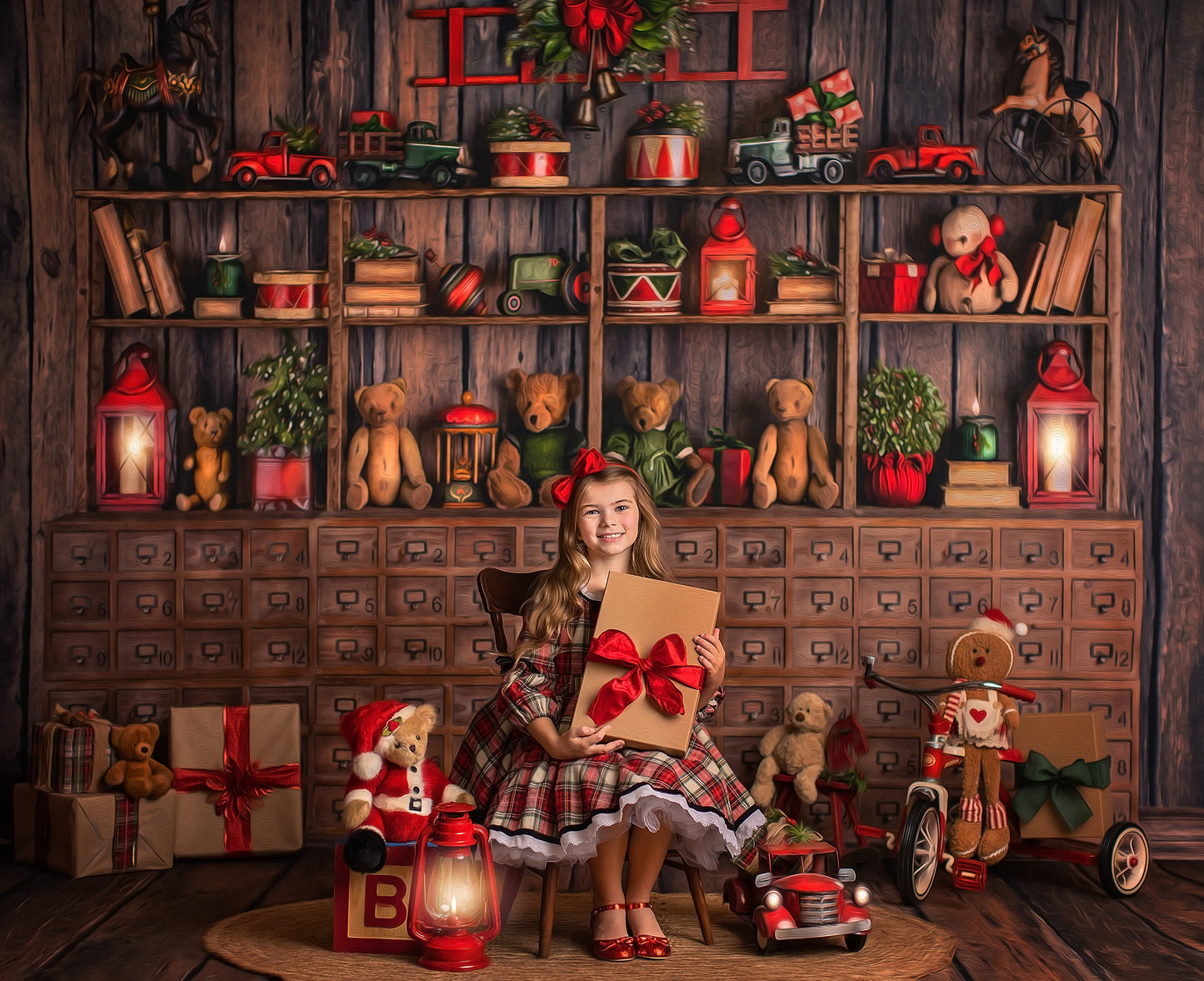 Santa's Serene Workshop Room