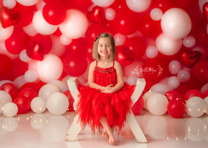 Loving Valentine Balloon Wall