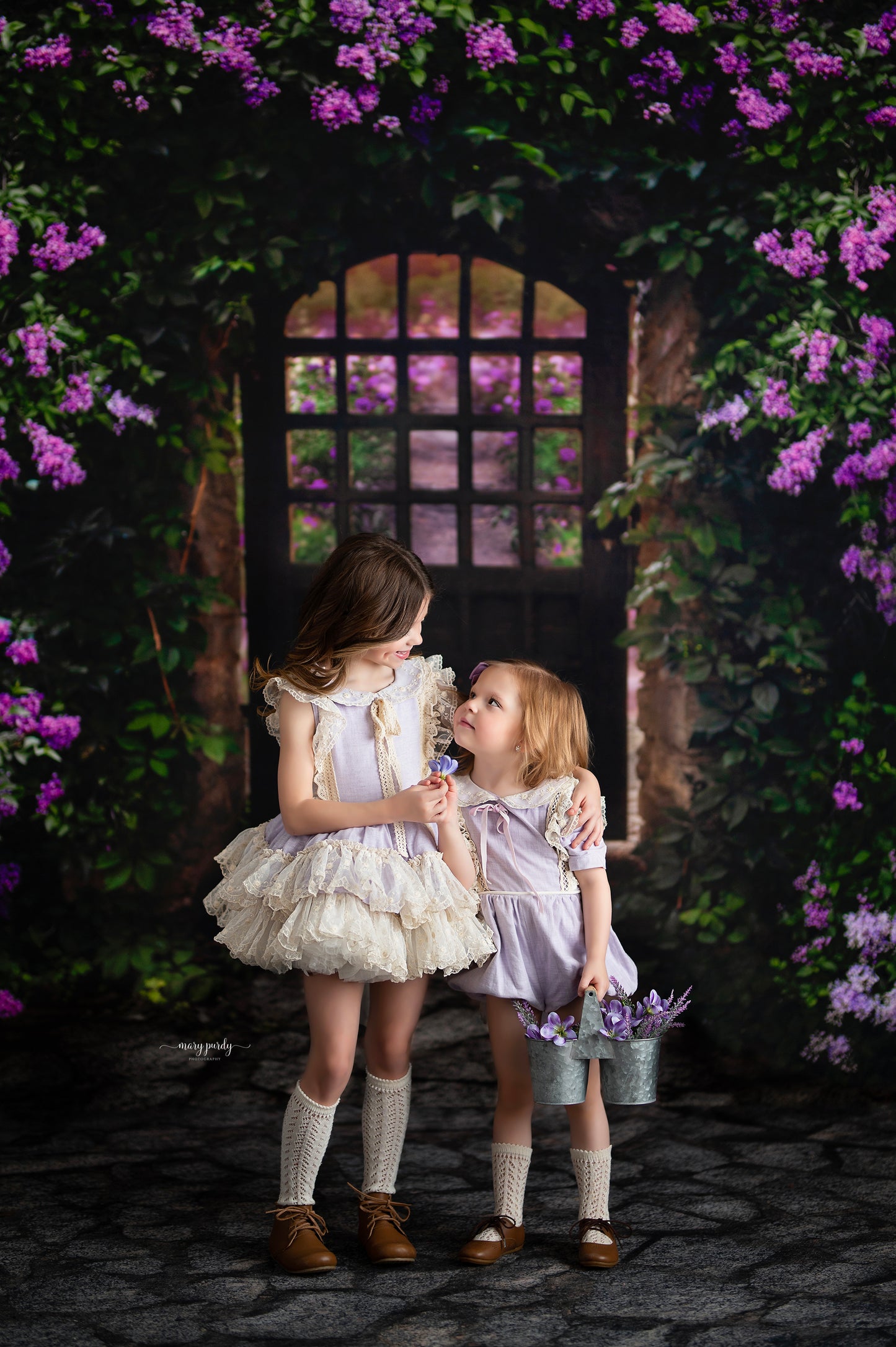 Purple Lilac Garden 2pc Set