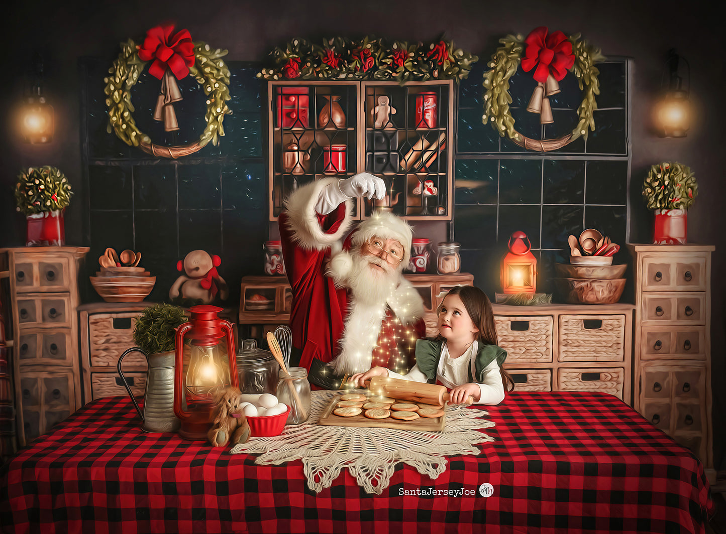 Serene Christmas Kitchen Room