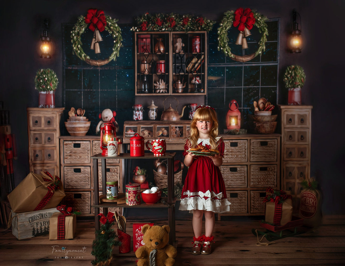 Serene Christmas Kitchen Room