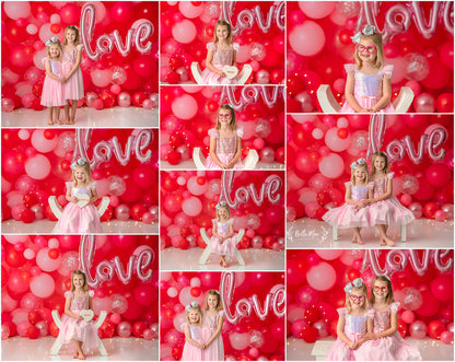 Valentine Party Balloon Wall