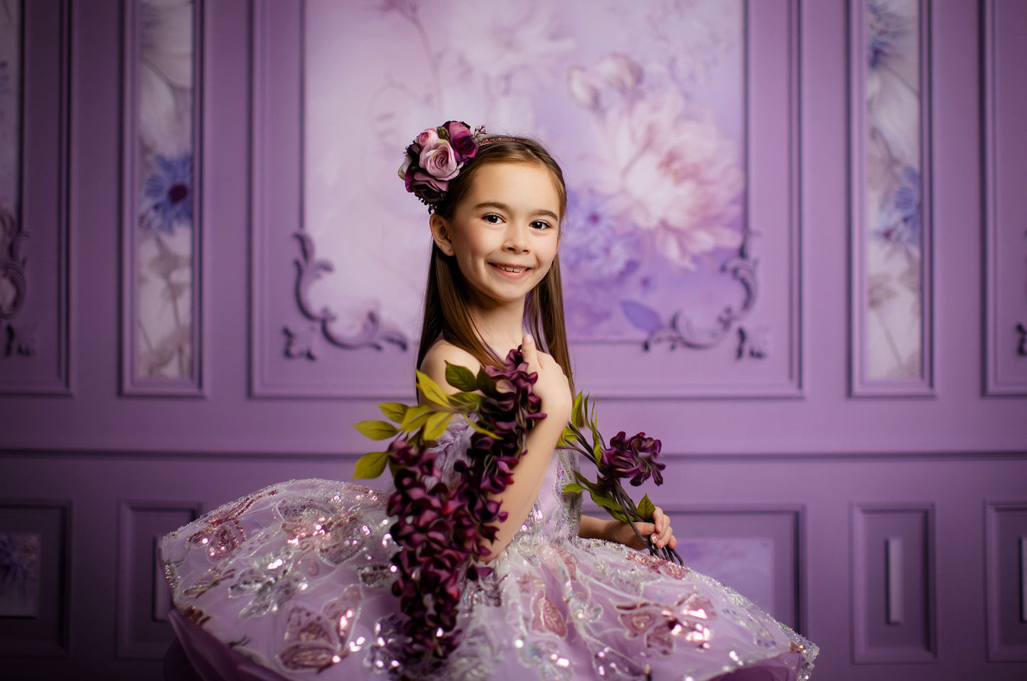 Princess Wall Purple - With Sweep Option