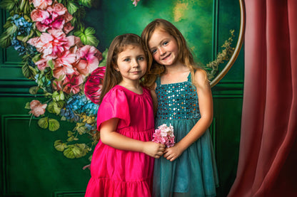 Rose & Evergreen Elegant Hoop - Sweep Sizes Only