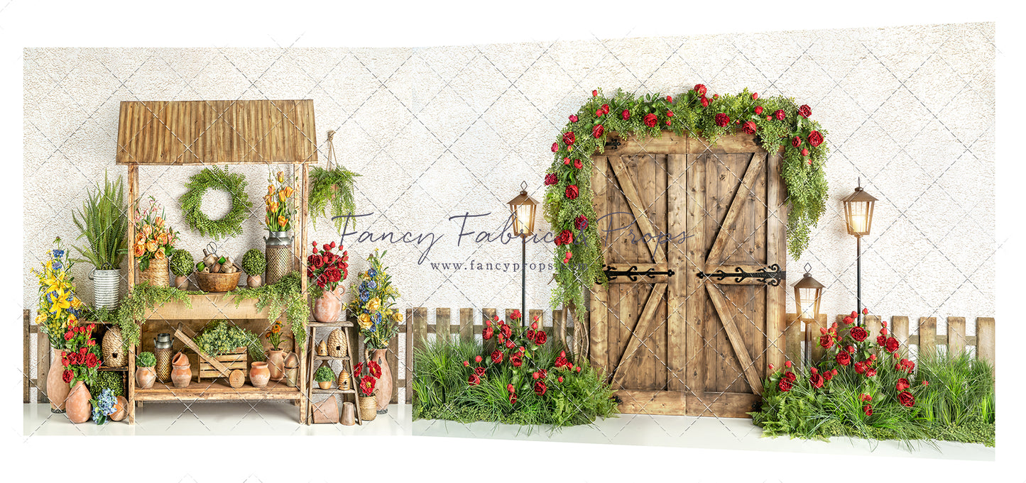 Roses & Pottery Doorway 2pc Room