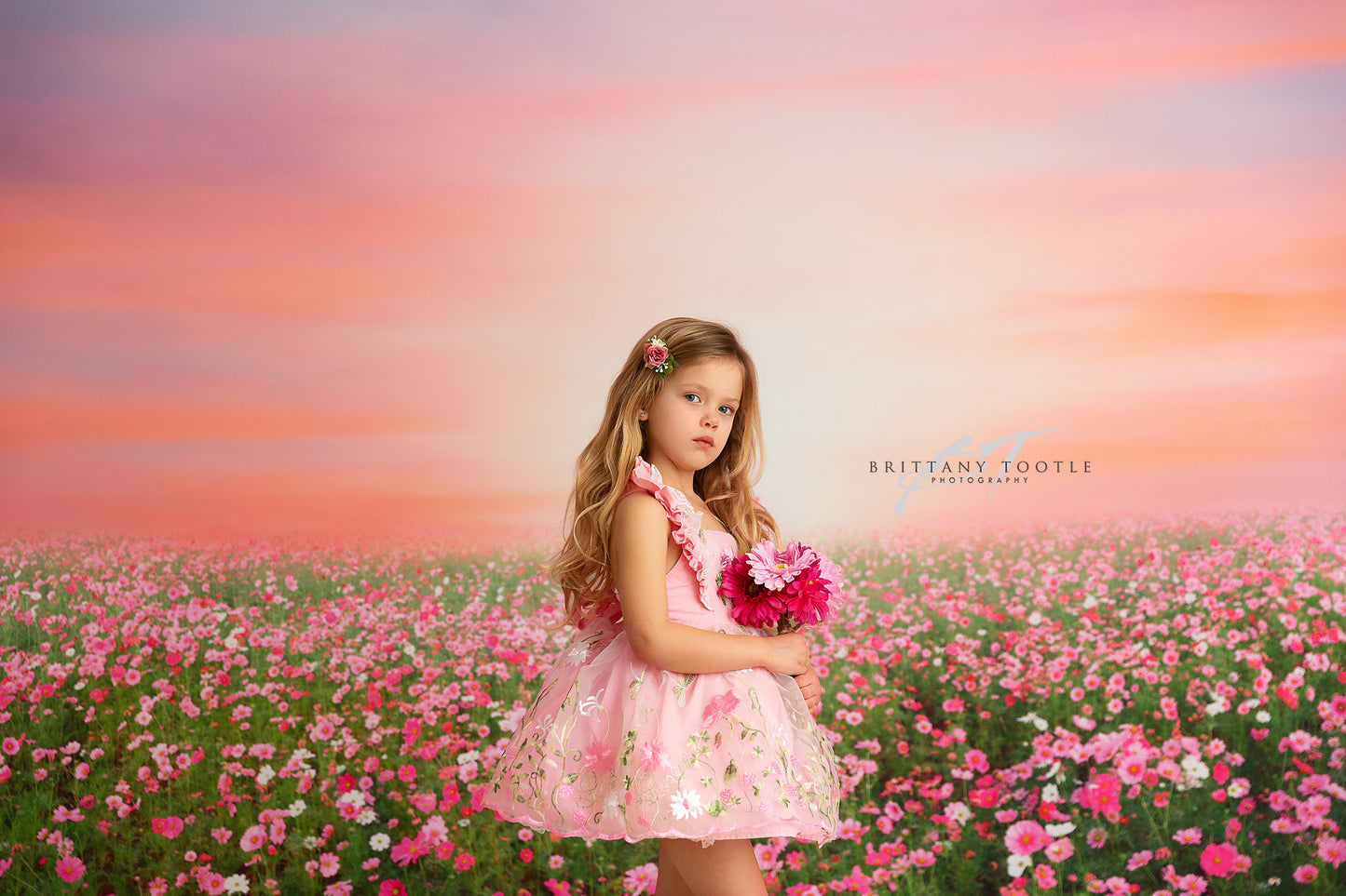 Rosy Wildflower Stroll