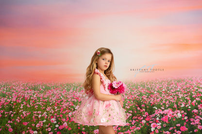 Rosy Wildflower Stroll