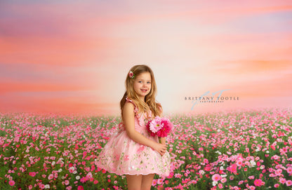 Rosy Wildflower Stroll