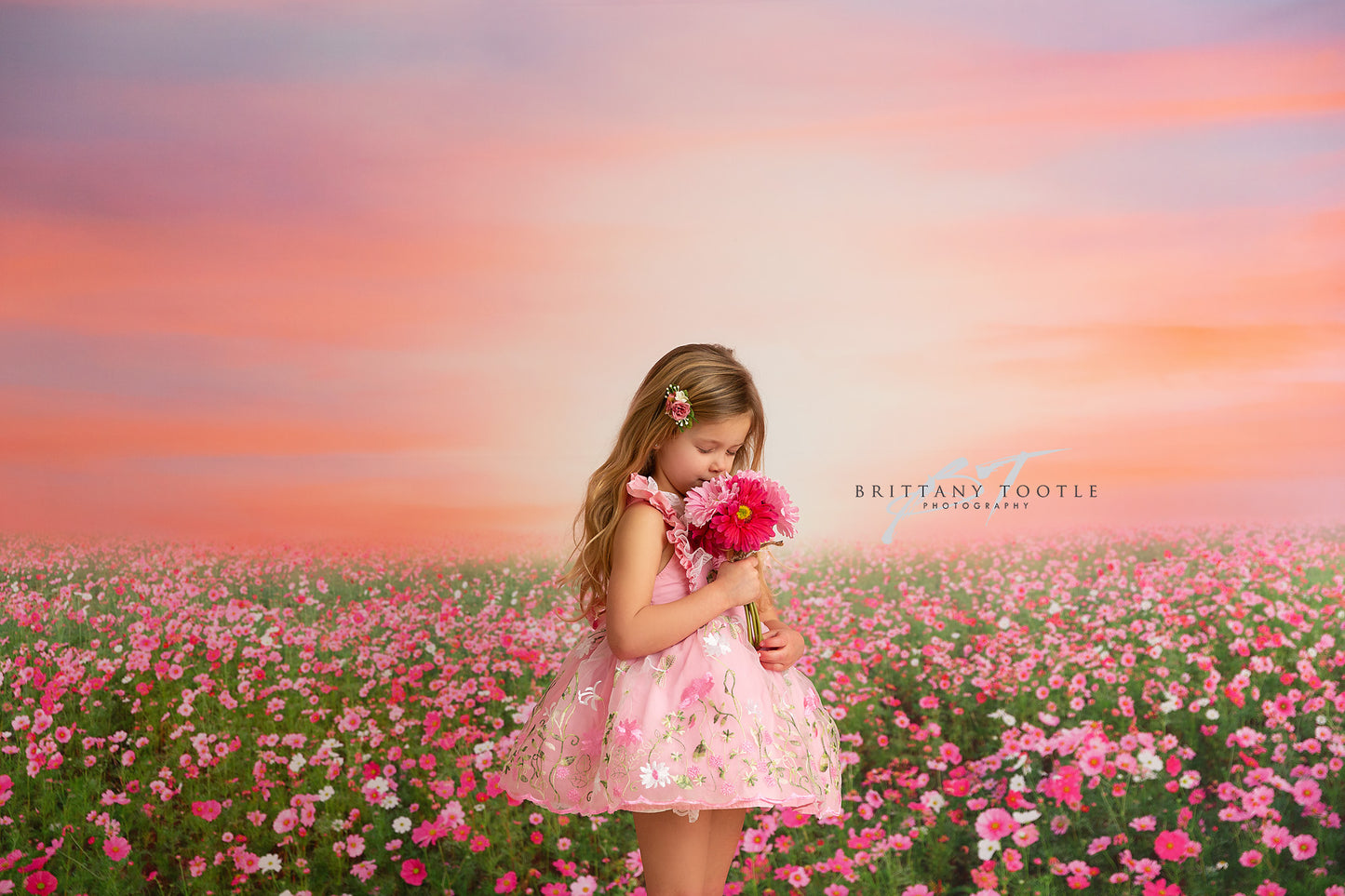 Rosy Wildflower Stroll